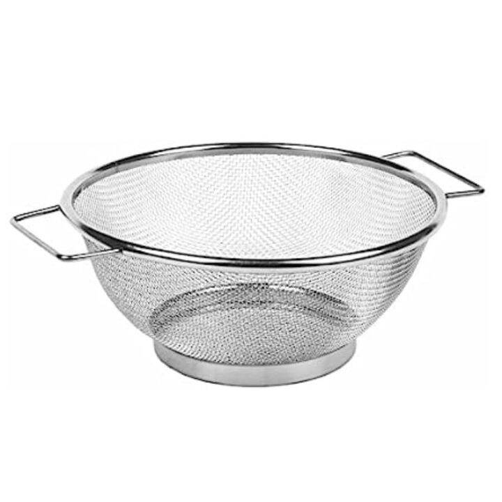 Stainless Steel Fine Mesh Strainer Bowl Drainer Vegetable Sieve | Lazada PH