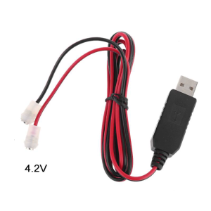 18650 26650 3.7V Eliminator USB to 4.2V Magnetic Clip Power Supply Cable Converter for LED Flashlight