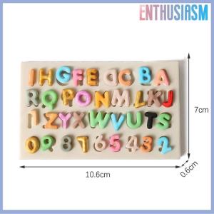 【Enthusiasm】🌟🌟【Hot Sale】🎈 Silicone Letters Numbers Fondant Cake Mold DIY Sugarcraft Chocolate Baking Decor