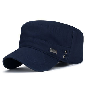 VICENDA Solid Flat Top Hat Fishing Cap Simple Sunshade Hat Casual Elderly Hat Adjustable Baseball Cap Four Seasons
