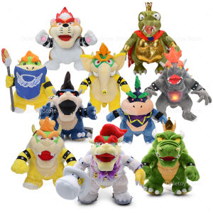 16 Styles Mario Bros Plush Wonder Bowser Jr Meowser King K.Rool Fury Bowser Anime Stuffed Cartoon Peluche Dolls Kids Gifts