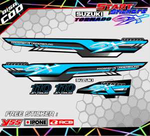 STRIPING VARIASI MOTOR SUZUKI TORNADO GX / STICKER LIST MOTOR SUZUKI TORNADO GX
