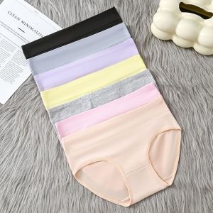 6-pack of womens pure cotton underwear mid-waist and high-waisted tummy control and butt lifting