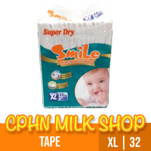 Smile Cloth-like Tape Baby Diapers XL 32