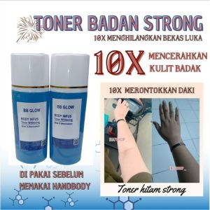 toner badan biru Body infuse whitening 7x body Toner lebih cepat mencerahkan 100 ml