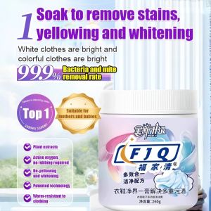 5 in 1 Laundry Detergent Paste with Plant Extracts Powerful Stain Odor Removal Color Protection Whitening for All Fabrics Plant Based Laundry Cleaner Color Safe Stain Remover Paste