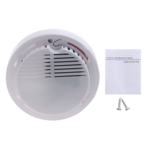 Smoke Alarm Fire Detector 9V Operated Photoelectric Sensor Loud Alarm Home School Office Kitchen Mall