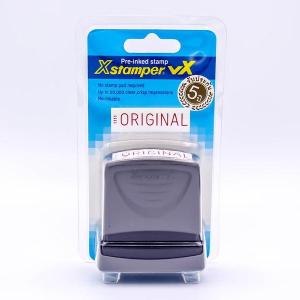 Xstamper ตรายางหมึกในตัว ORIGINAL หมึกแห้งเร็ว กันน้ำ (สีแดง) ตรายางคำ ตรายางคำสำเร็จ