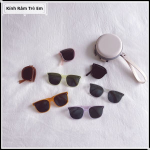 Kính Mát có thể gập nhỏ cho BÉ Trai BÉ Gái màu Thạch Rau Câu trong suốt dễ thương đủ màu tha hồ lựa chọn mã T3003