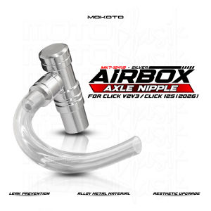 MOKOTO CLICK V2 V3 V4 (2026) AIRBOX AXLE NIPPLE MKT- 12419 ALLOY CVT NOZZLE WITH TUBE FOR HONDA CLICK V2V3V4 MOTORCYCLE