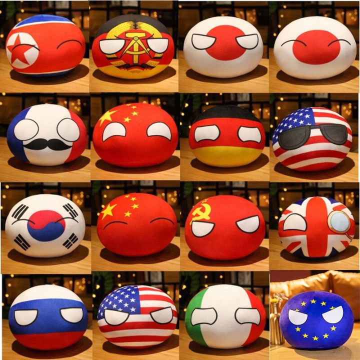 10cm Country Ball Plush Toys Polandball Pendant Countryball Country ...