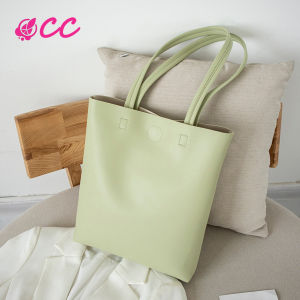 Vertical Large Capacity Casual Soft Leather Tote Bags Womens Shoulder Bag Trendy Tote Handbag Elegant Simple Shoulder Bag