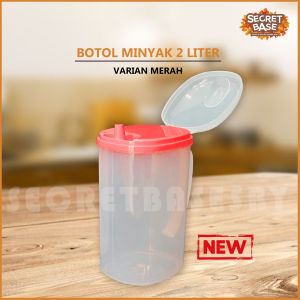 BOTOL MINYAK 2 LITER - Tempat Minyak Goreng / Teko Plastik Serbaguna