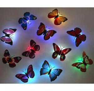 Lampu Hias LED Kupu Kupu (1 PCS) - Lampu Hias Kamar Tidur Warna Warni - Harga Murah (Bisa Bayar Di Tempat)