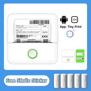 PinPrint Mini Printer Thermal Printer 57mm Inkless Mini Printer For iPhone & Andriod Smartphone