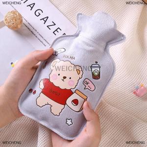 [COD] WEICHENG 1PC Kawaii 350ml Plush Hand Warmer Cute Cartoon Girl Heart Y2k Carry-On Water-Filled Hot Water Bag Keep Warm