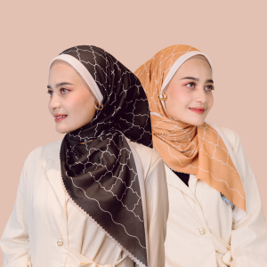 Scarveil Ayza Scarf Hijab Printing 2 Sisi