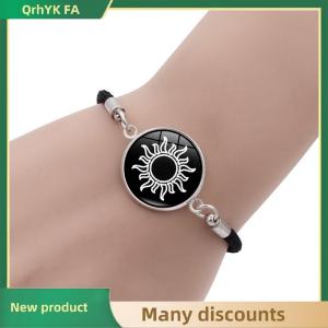 🔔🔔🔔QA 2pcs Set Luminous Couple Sun Moon Bracelet For Women Men Adjustable Woven Rope Charm Friendship Girlfriend Party Jewelry Gifts