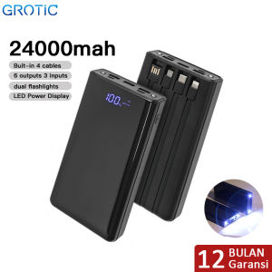Powerbank 24000 mAh 6 Output 2 Input 5V 2.1A With Power Display LED Light GY60