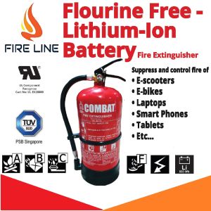 [SCDF✅] 6L COMBAT Fire Extinguisher for Class A B C F and EV PMD Fires!