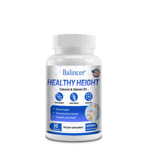 Balincer อาหารเสริมบำรุงกระดูก วิตามินดี3+เค2+แคลเซียม แมกนีเซียม และสังกะสี ปกป้องสุขภาพกระดูกและช่วยให้กระดูกเจริญเติบโตตามปกติ