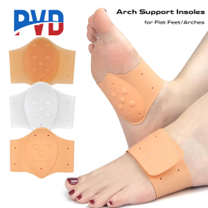 PVD 1Pair Arch Support Insoles Cushions Silicone Feet Band Pads Inserts for Shoes