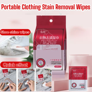 Portable Clothing Stain Removal Wipes Emergency Shoe Shine Wipes Stain Removal Emergency For White Shoes Clothes