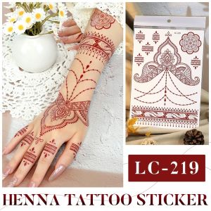 Henna Tattoo Sticker Waterproof Long Lasting Rose Floral Arm Tattoo Temporary Tattoo Sticker Realistic Design Sticker Tatu Henna Kalis Air Tahan Lama Corak Bunga Mawar Tatu Sementara Lengan Design Realistik 海娜纹身贴防水持久花臂贴纸玫瑰花手臂纹身女男通用INS风高级感手绘仿真纹身贴 A530