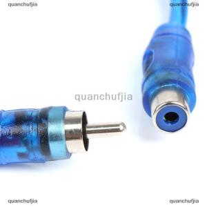 [COD] quanchufjia 1PC RCA MALE TO FEMALE Splitter STEREO AUDIO Y ADAPTER สายเชื่อมต่อสายไฟ