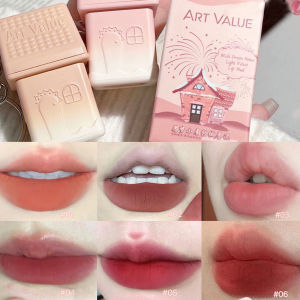 6 Color Brown Pink Lip Glaze Matte Liquid Lipstick Cute Strawberry Waterproof Velvet Nude Red Lip Mud Cheek Rouge Tint Cosmetics