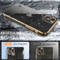 Jingsanc เคสเคลือบสำหรับโทรศัพท์ C71 POCO Case กันกระแทกสุดหรูขอบตรง TPU แบบนิ่มเคสกันชนโลหะชุบสองด้านพร้อม A14-1ฝาหลังป้องกันเลนส์เต็มรูปแบบ. 