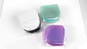 50pcs Orthodontic Retainer Case Mouthguard & Dentures Storage Dental Containers with Vent Holes Frosted Finish 50pcs Orthodontic Retainer Case Mouthguard & Dentures Storage Dental Containers with Vent Holes Frosted Finish