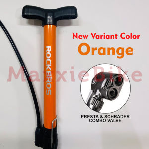ROCKBROS Pompa Sepeda 120 Psi A320 Bicycle Pump Bola Motor Pentil Presta Schrader Aluminium Alloy