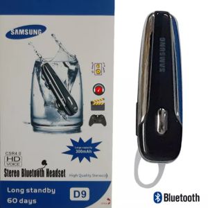 HD Voice Samsung D9 original waterproof Bluetooth headset d9 wireless headset.A Name of Quality Earbuds
