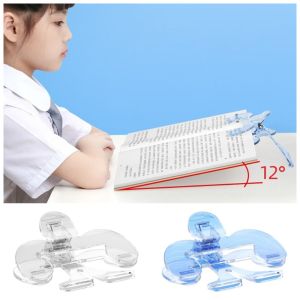 JIAOD Visible Reading Aid Fixed Book Clip 12° Support Angle Anti-slip Books Fixed Clip Plastic Comfortable Reading Book Marker Clip For Student Reading