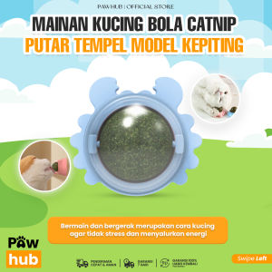 PAWHUB Mainan Kucing Bola Catnip Putar Tempel Model Kepiting Penghilang Stress Kucing / Catnip Ball CRAB