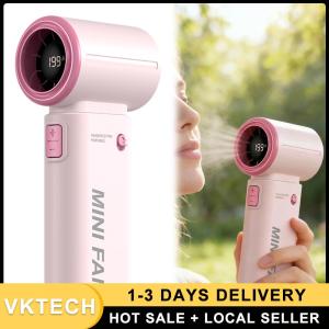 Personal Cooling Fan 199 Speeds Mini Personal Fan 3600mAh Rechargeable with Digital Display for Travel Concerts Camping Makeup