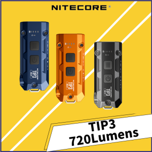 NITECORE TIP3 720Lumens EDC Flashlight LED Keychian Light USB-C Rechargeable Bulit-in 650mAH Battery