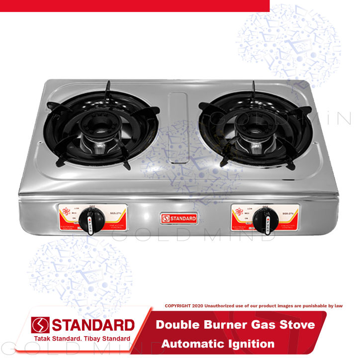 Standard Gas Stove Single/ Double Burner LPG Stove Stainless Steel