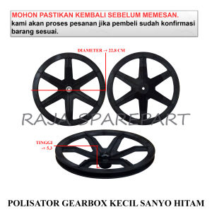 PKMCSHT POLISATOR MESIN CUCI / PULLY / POLISATOR GEARBOX KECIL SANYO HITAM