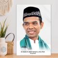 Poster Ustad Abdul Somad Hiasan Dinding Foto UAS Ulama Wall Decor Kayu Frame. 