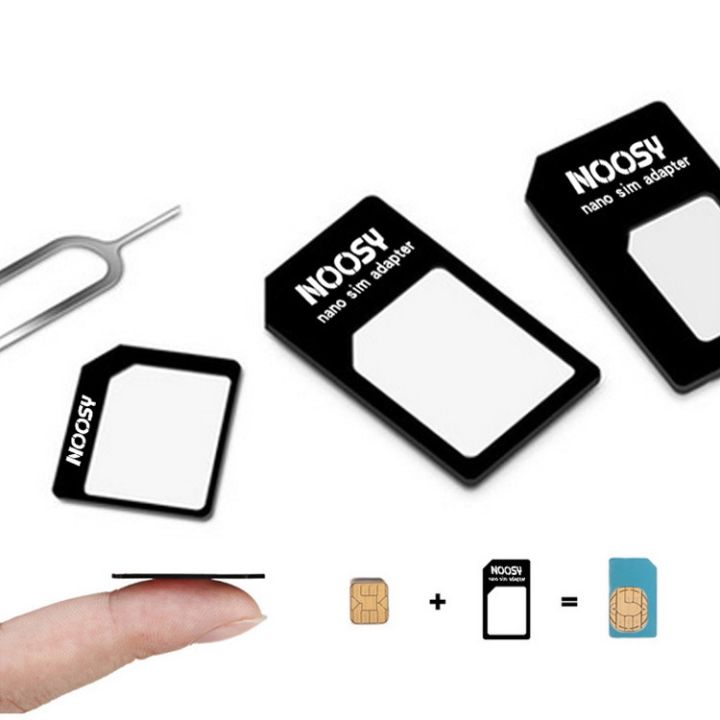 Noosy 4 in 1 sim card adapter standard sim to nano to micro sim adapter