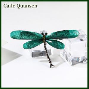 Caile Dragonfly Vintage Insect Animal Resin Brooch Pins Jewelry Gift Bouquet Brooch