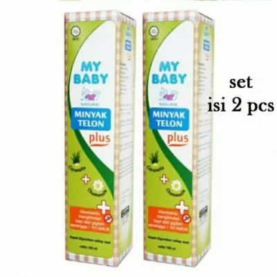(paket isi 2 ) Mybaby Minyak Telon Plus 150ml murah