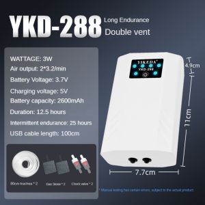 Fish Tank Oxygen Pump Rechargeable Outdoor Household Vehicle Fishing Dual-purpose USB Portable Lithium Battery Small Silent Air