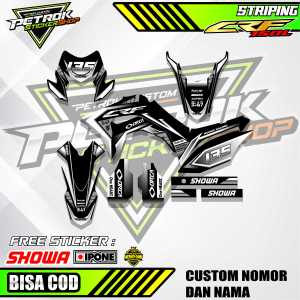STRIPING VARIASI HONDA CRF 150 L CUSTOM NAMA / STICKER LIST VARIASI MOTOR HONDA CRF 150 L CUSTOM