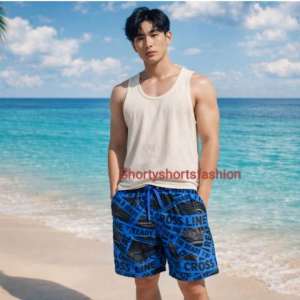 AMEI Mens BoarShorts Pattern Cross Line Stock#5815