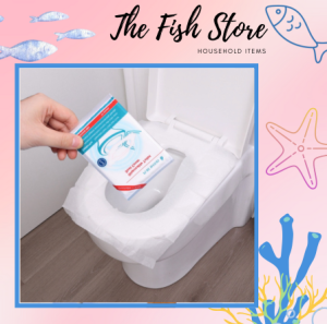 Set 10 Miếng Giấy Lót Bồn Cầu Chống Thấm Nước Dùng Một Lần Cho Du Lịch