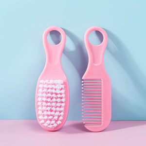 Baby 2Pcs/set Hair Brush & Comb Set Safety Bathing Soft Care Brush Hair Scalps Comb