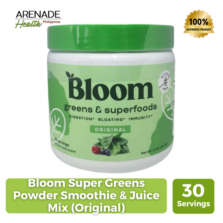 Bloom Super Greens Powder Smoothie Juice Mix 30 Servings Lazada Ph